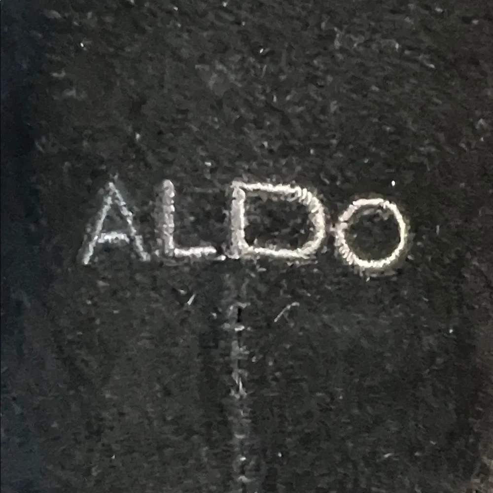 Aldo Black Suede Mid Winter Boots